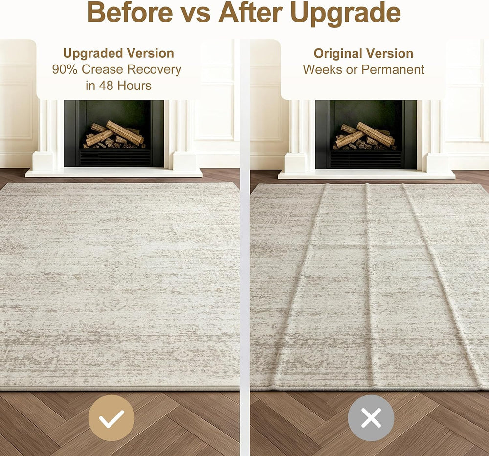 Washable Rugs 8x10 Area Rugs for Living Room,Bedroom,Dining Room Carpet