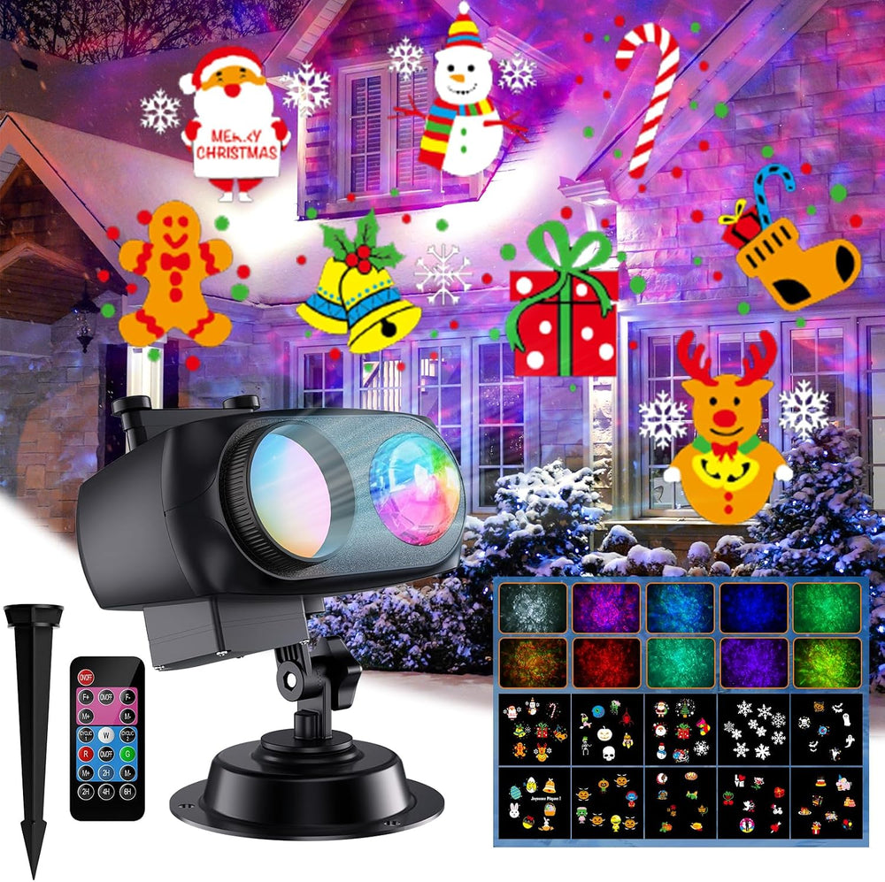 Halloween Christmas Projector Lights Outdoor 10 HD Holiday Slides