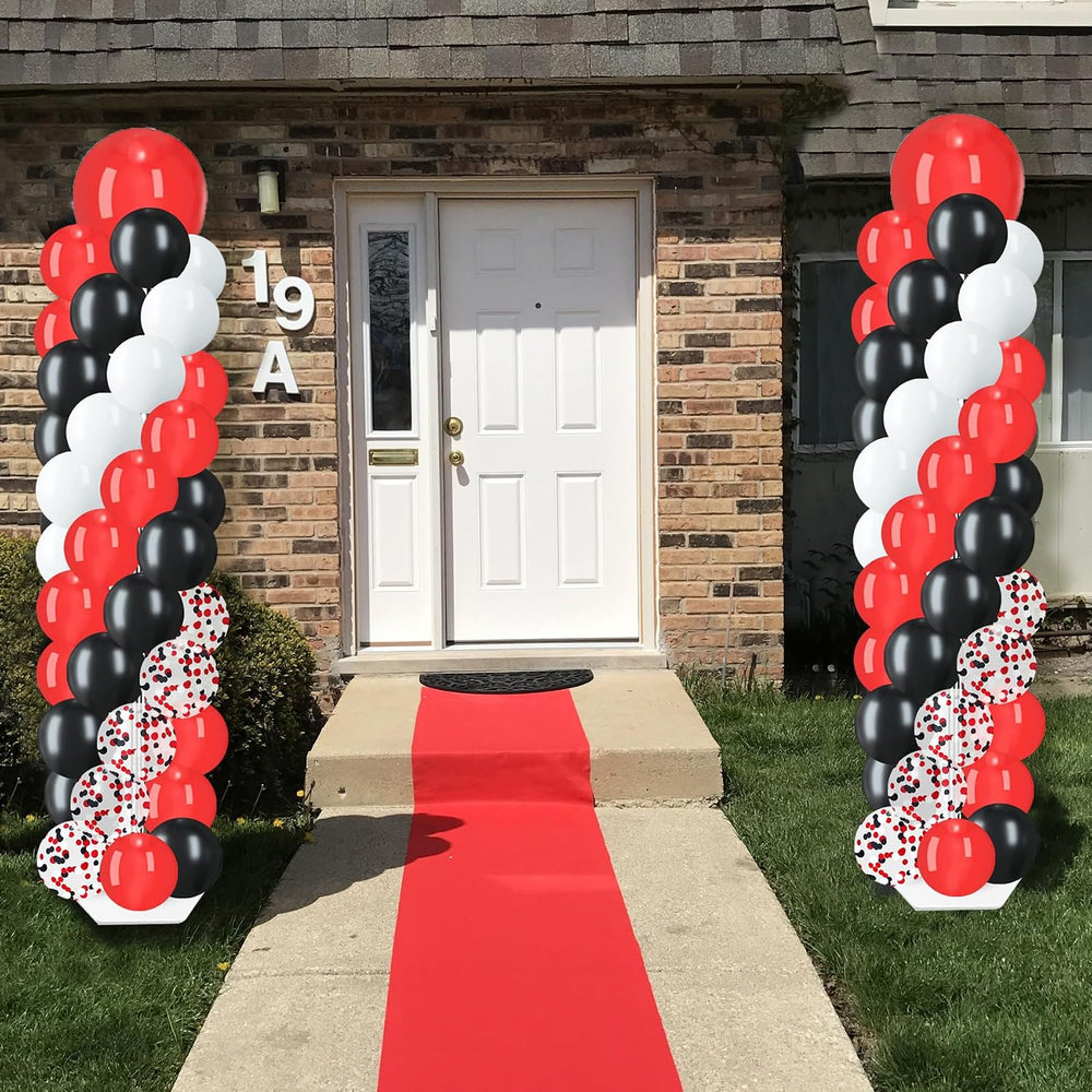 Balloon Column Stand Kit, 2 Sets with 100 Balloons & Adjustable Bases