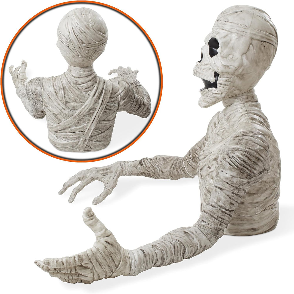 BOO BOX 3 Ft. Halloween Groundbreaker Mummy, Giant Outdoor Decoration for Yar...