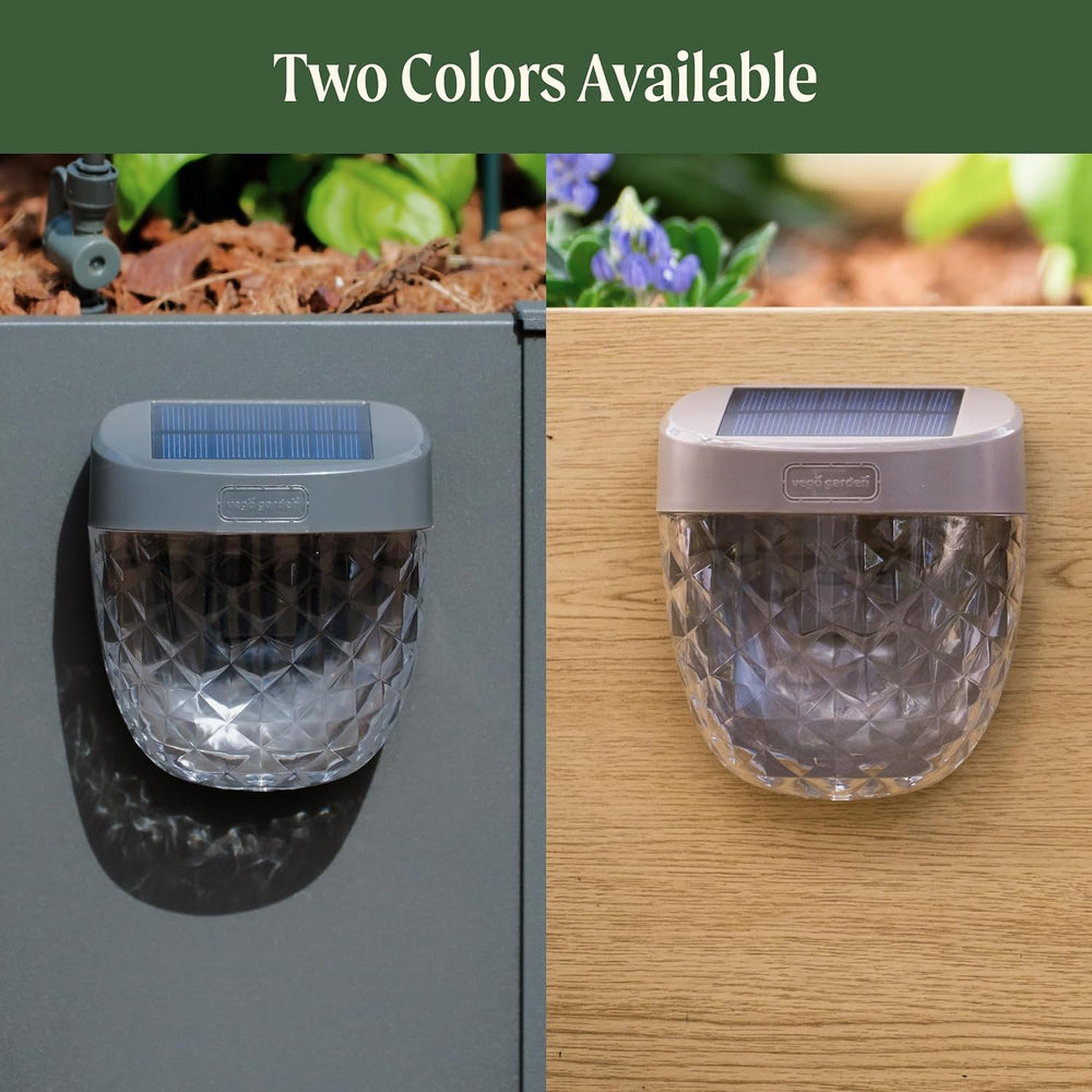 Vego garden Solar Garden Lights to Flat Beds Waterproof Modern Gray 4 Pack