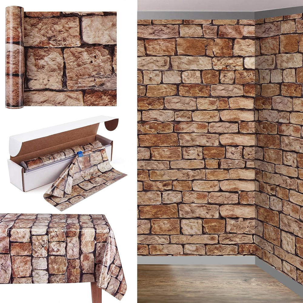 Oudain 54 Inch x 100 ft Wall Backdrop Tablecloth Roll with Cutter Box