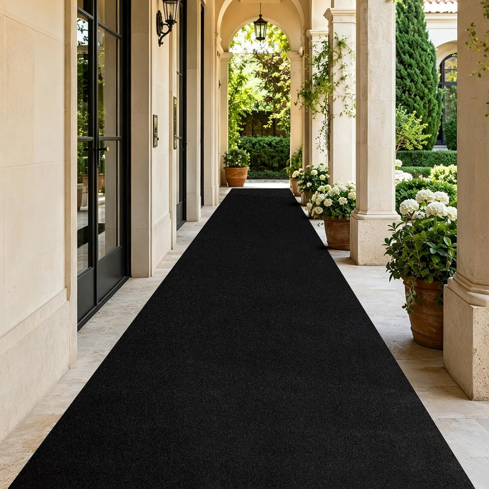 SALLOUS 450 GSM Extra Thick Runner Rug 4x50ft, Heavy-Duty Reusable Carpet Run...