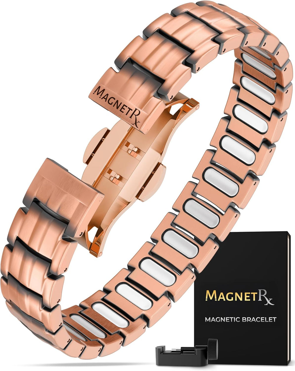 MagnetRX® EllipseMAX 5X Strength Magnetic Copper Bracelet for Men
