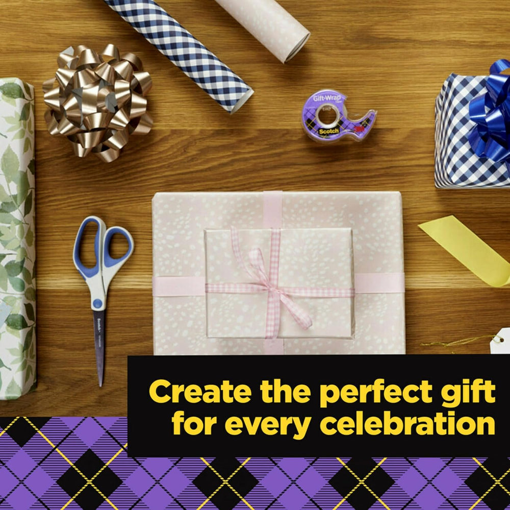 Scotch Gift-Wrap Tape with Dispensers, Clear Satin Finish, Invisible on Most ...