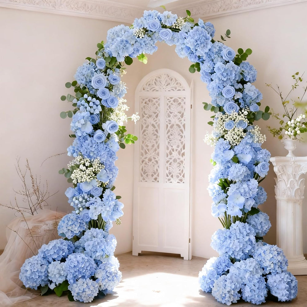 100 Pcs Faux Blue Hydrangea Artificial Flowers Bulk Fake Flowers