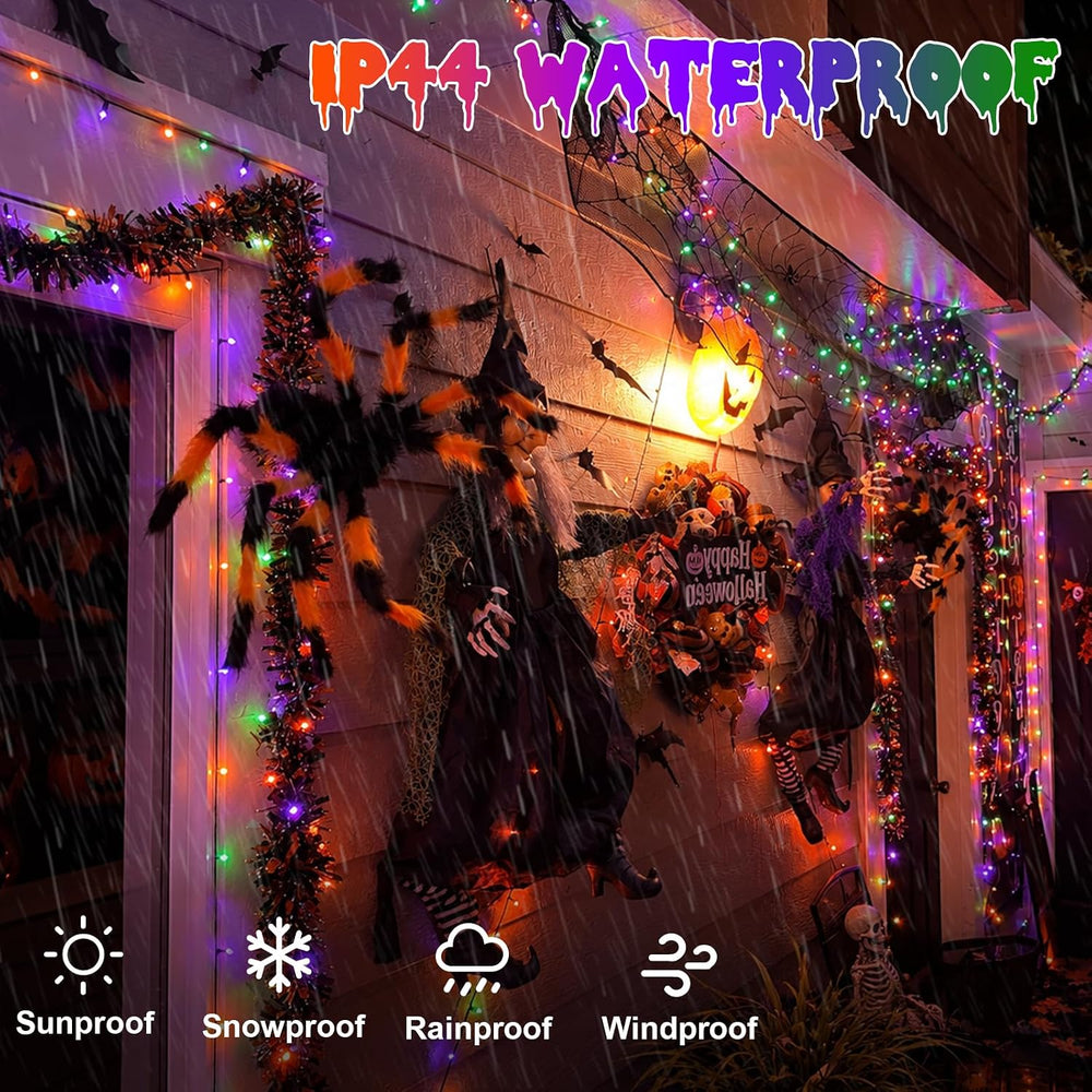 Halloween String Lights Purple Orange and Green 328ft 1000 LED