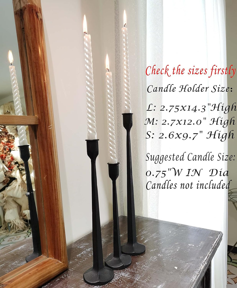 Iron Taper Candle Holder - Decorative Candle Stand - Candlestick Holder for W...