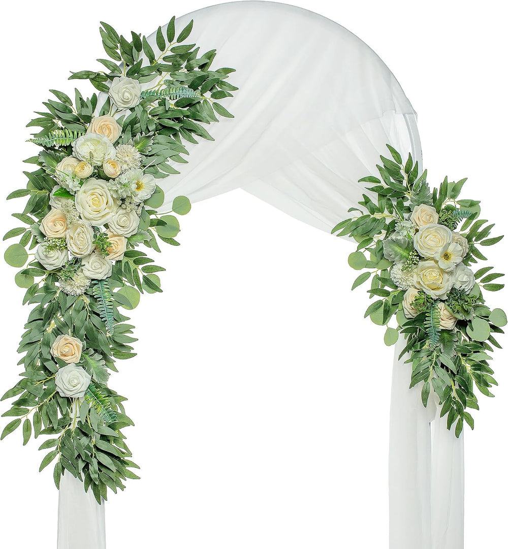 Artificial Wedding Arch Flowers, 2 Large Floral Swags
