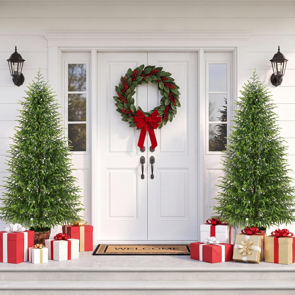 BLEUM CADE 6FT Christmas Tree with Pot, Norfolk Pine Christmas Tree Decor