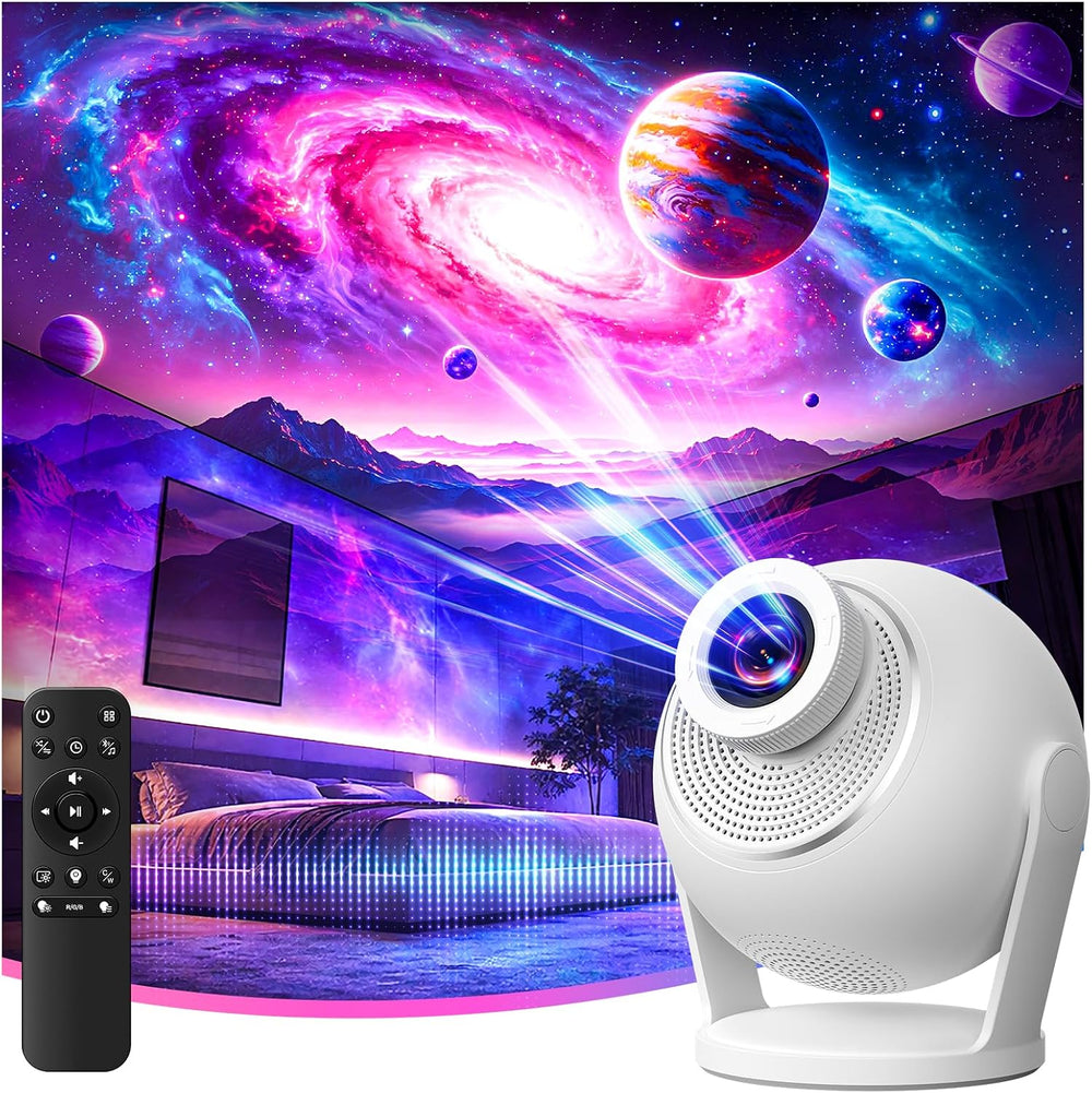 3D Galaxy Projector, 60 HD Dynamic Scenes, Star Light Projector for Home