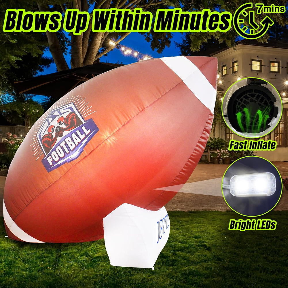 10FT Football Party Decorations - Outdoor Indoor Inflatable Decor Supplies