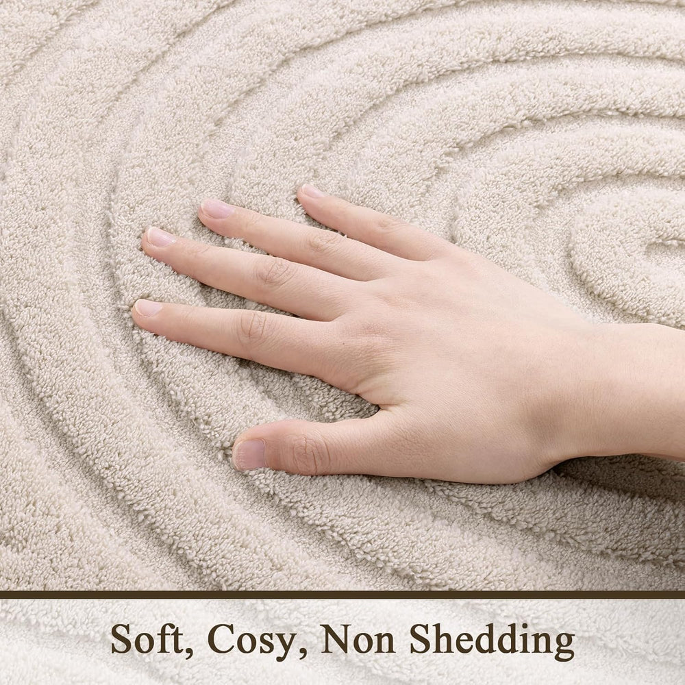 SHACOS Soft Cozy Fluffy Arch Pattern High Low Pile Runner Rugs 2'x6' ...