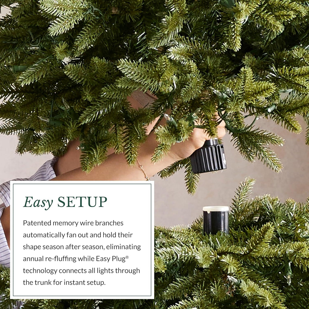 Balsam Hill 7ft Pre-Lit Alpine Christmas Tree - Sparse Artificial Christmas T...