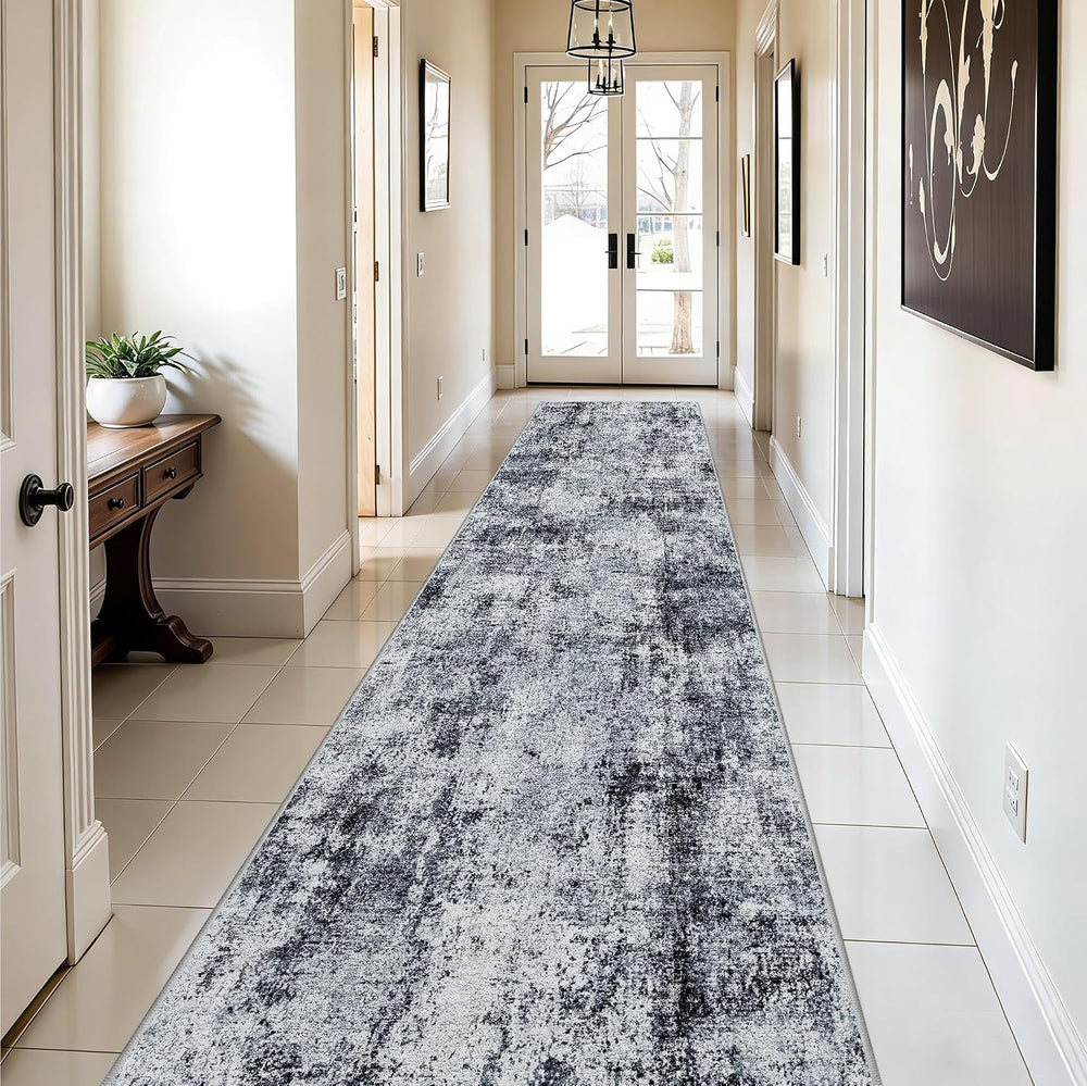 3x10 Washable Runner Rug for Hallway: Non Slip Runners Rugs Easy-to-Clean - S...
