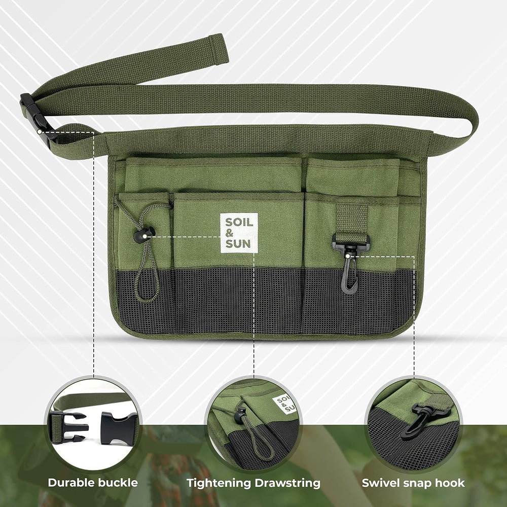 Soil & Sun Garden Tool Belt for Women, Tool Apron, Utility Belt Women, Te...