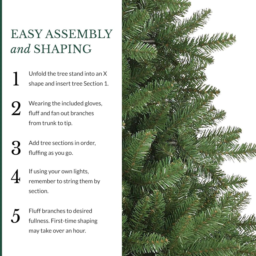 Balsam Hill Vancouver Spruce - Traditional Full Artificial Christmas Tree wit...