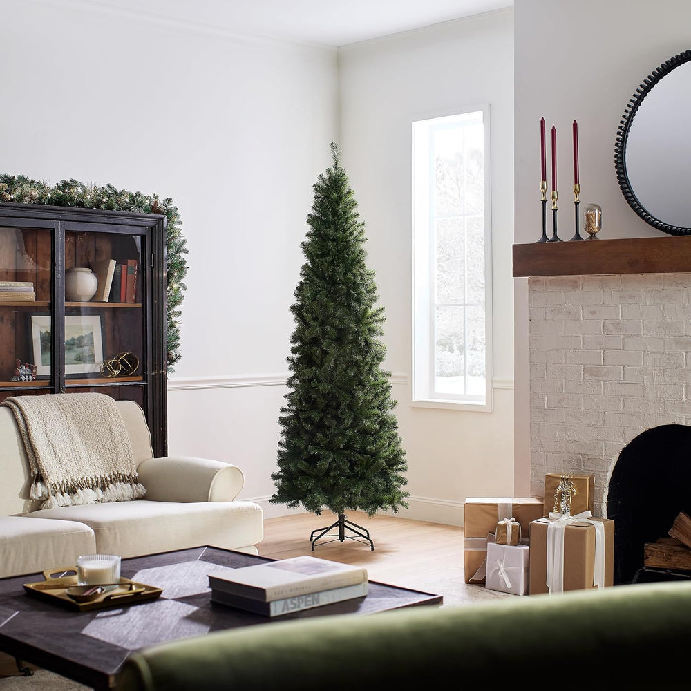 National Tree Company 7ft Unlit North Valley Spruce Slim Christmas Tree