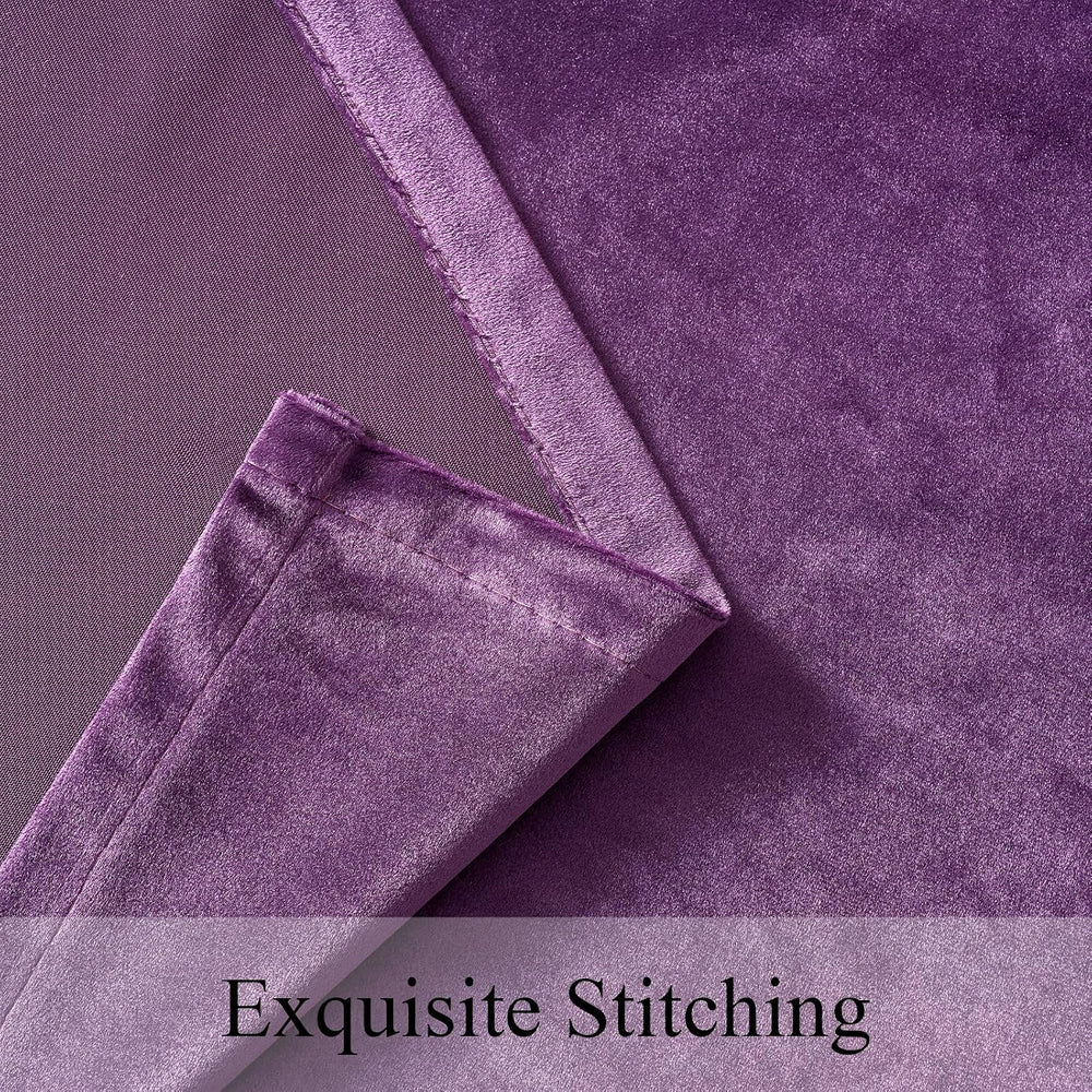 Violet Purple Velvet Rectangle Tablecloth: Halloween Luxury Table Cloth