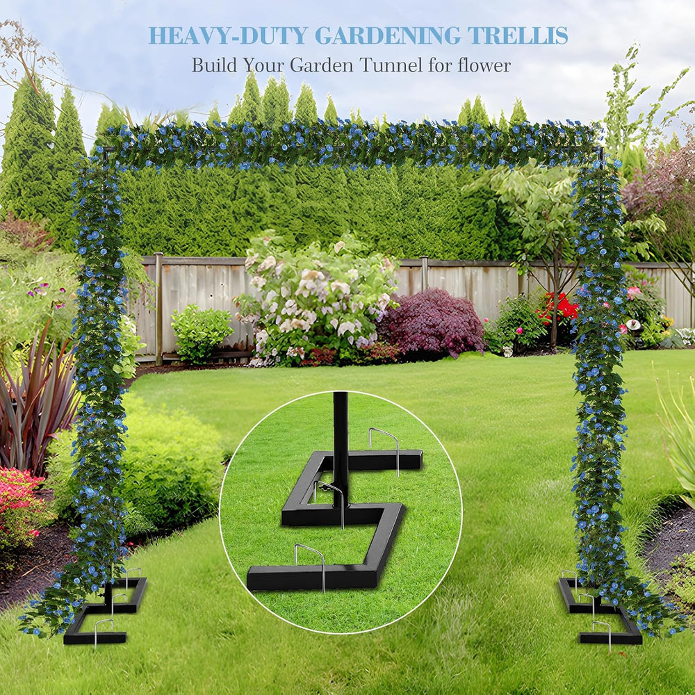 8.2FT Balloon Arch Stand, 8.2FT Square Heavy Duty Backdrop Adjustable Frame