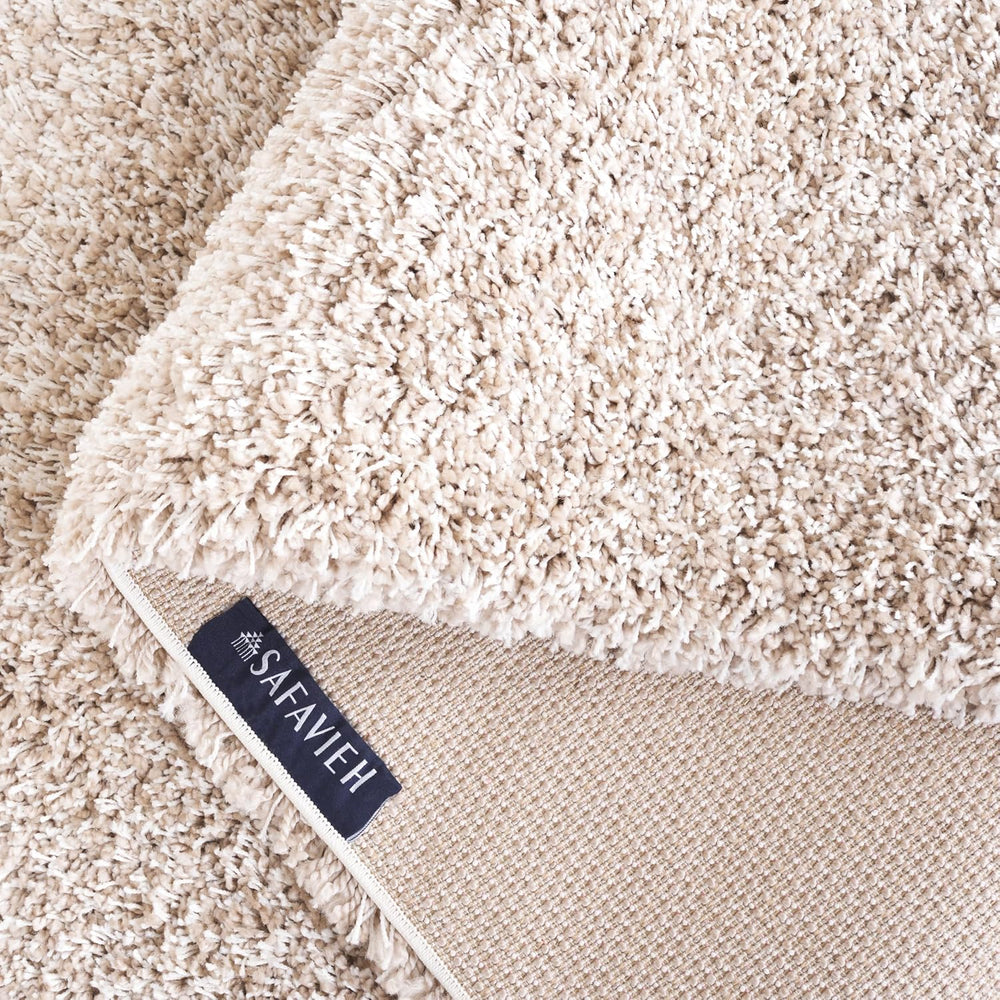 SAFAVIEH Area Rug 8x10 - California Shag Collection - Large - Beige, Non-Shed...