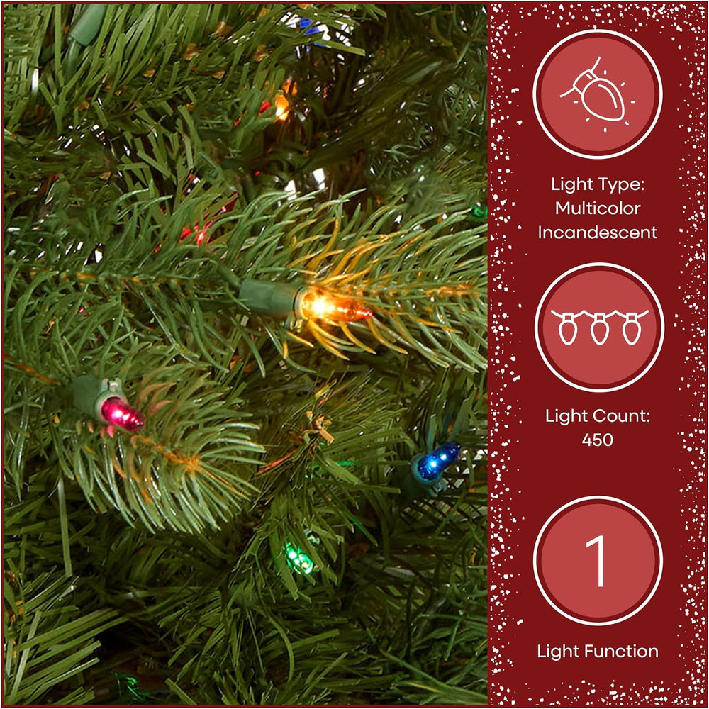 National Tree Company 4.5ft Pre-Lit Downswept Douglas Fir Christmas Tree