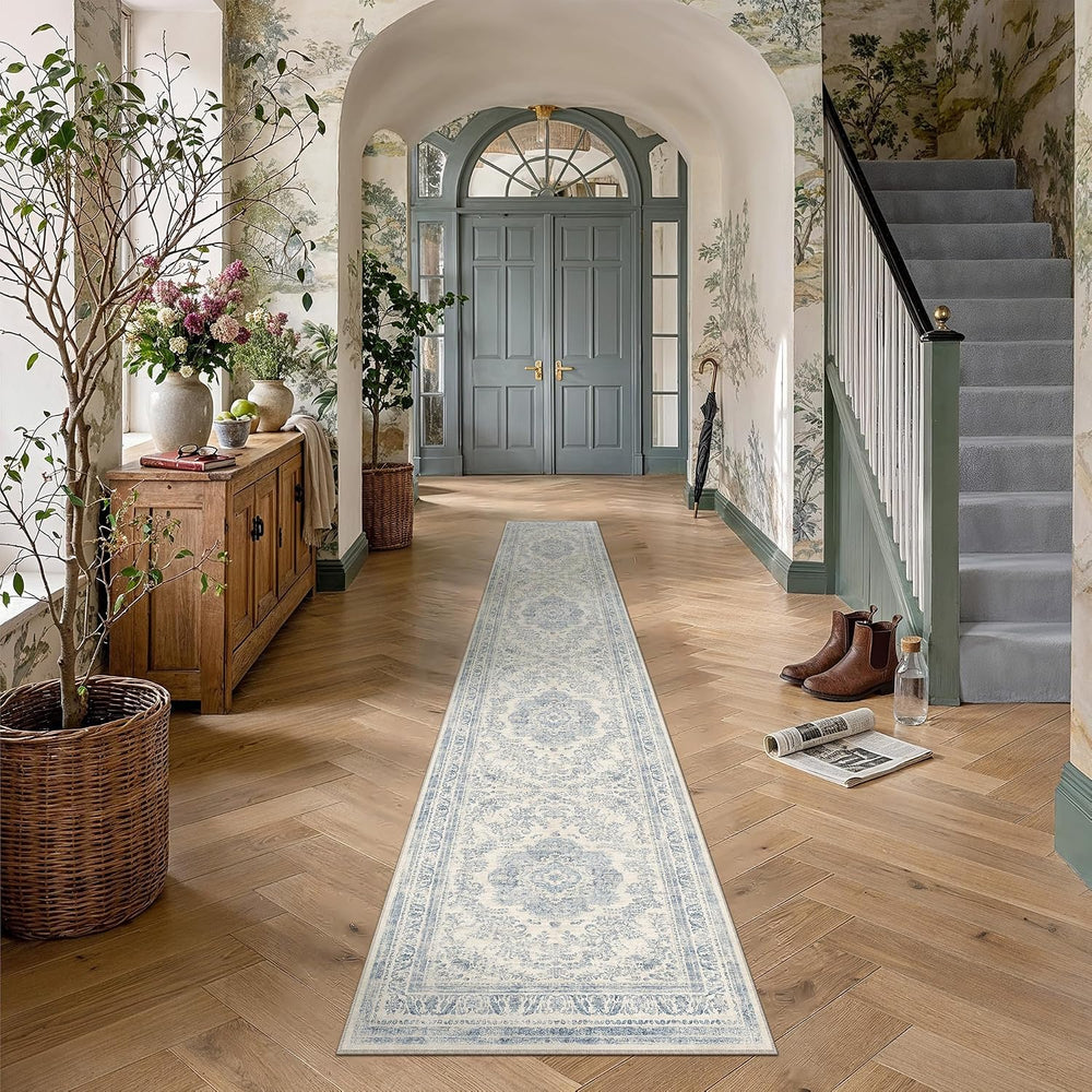 Hugear 2x10 Blue Neutral Runner Rug