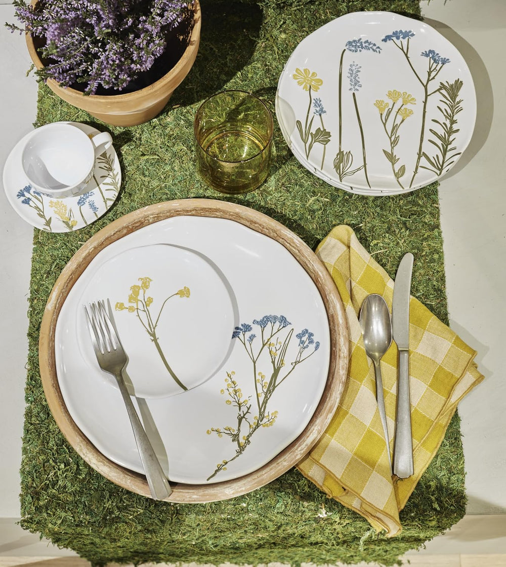 Lenox Wildflowers Tidbit Plate Set for 4, Small 6" Appetizer Plates 4-Piece