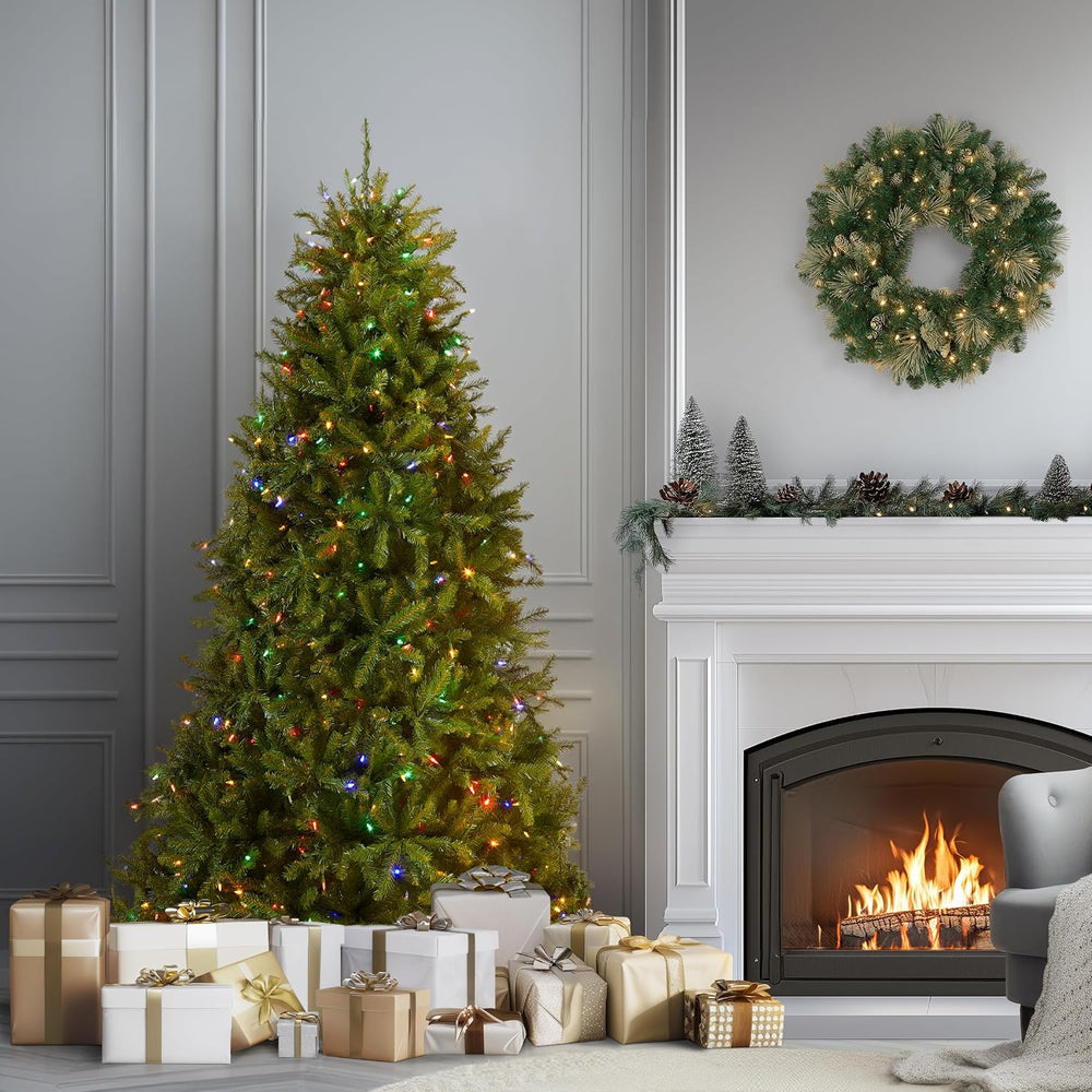 National Tree Company 6.5ft Pre-Lit Dunhill Fir Artificial Christmas Tree