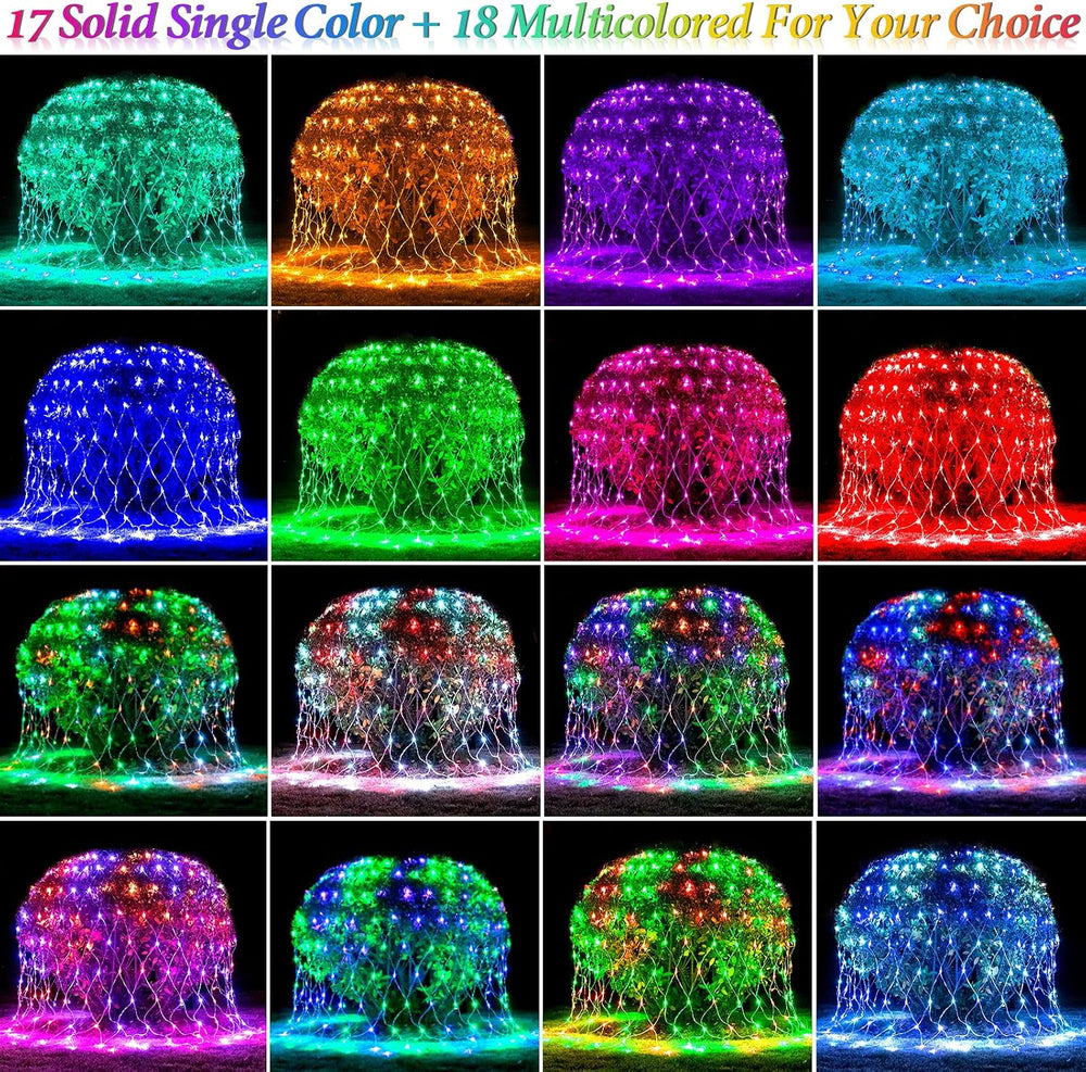 240 LED Net Lights, Color Changing Christmas Net Lights Outdoor Waterproof