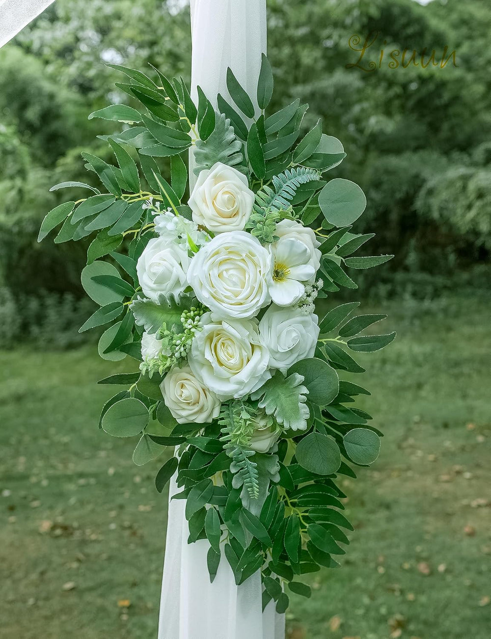 Artificial Wedding Arch Flowers, 2 Large Floral Swags