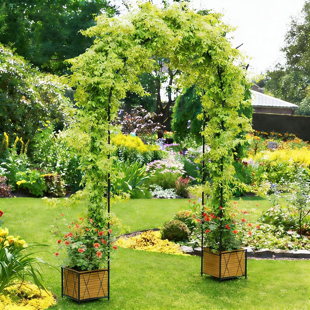 Heavy Duty Garden Arch Trellis for Climbing Plants Metal Garden Arbors