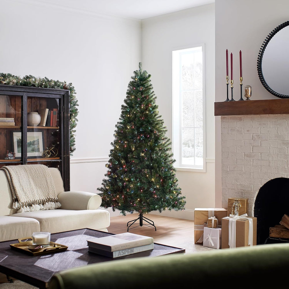 National Tree Company 7ft Pre-Lit North Valley Spruce Full Christmas Tree