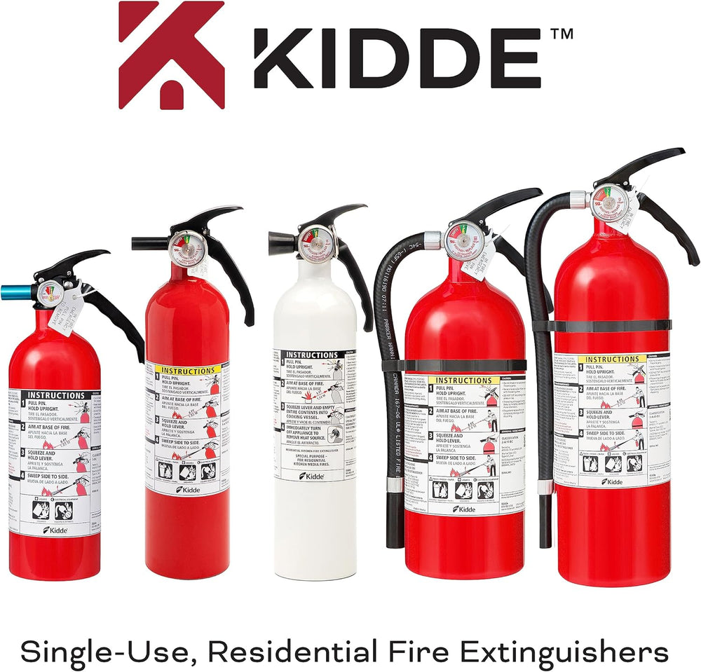 Kidde Kitchen + Home Fire Extinguisher Set, 711A | 1-A:10-B:C, RESSP+FA110G
