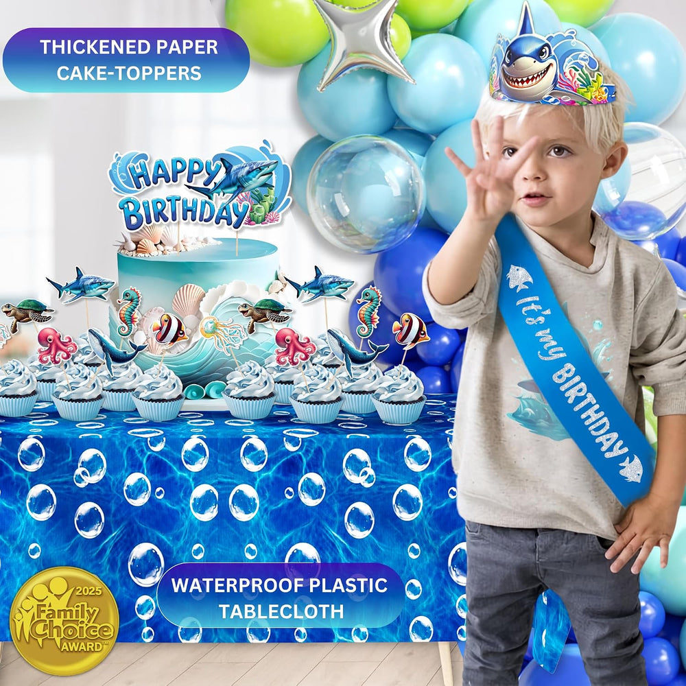 179 Pc Under the Sea Party Decorations – Ocean Birthday Balloon Arch Kit