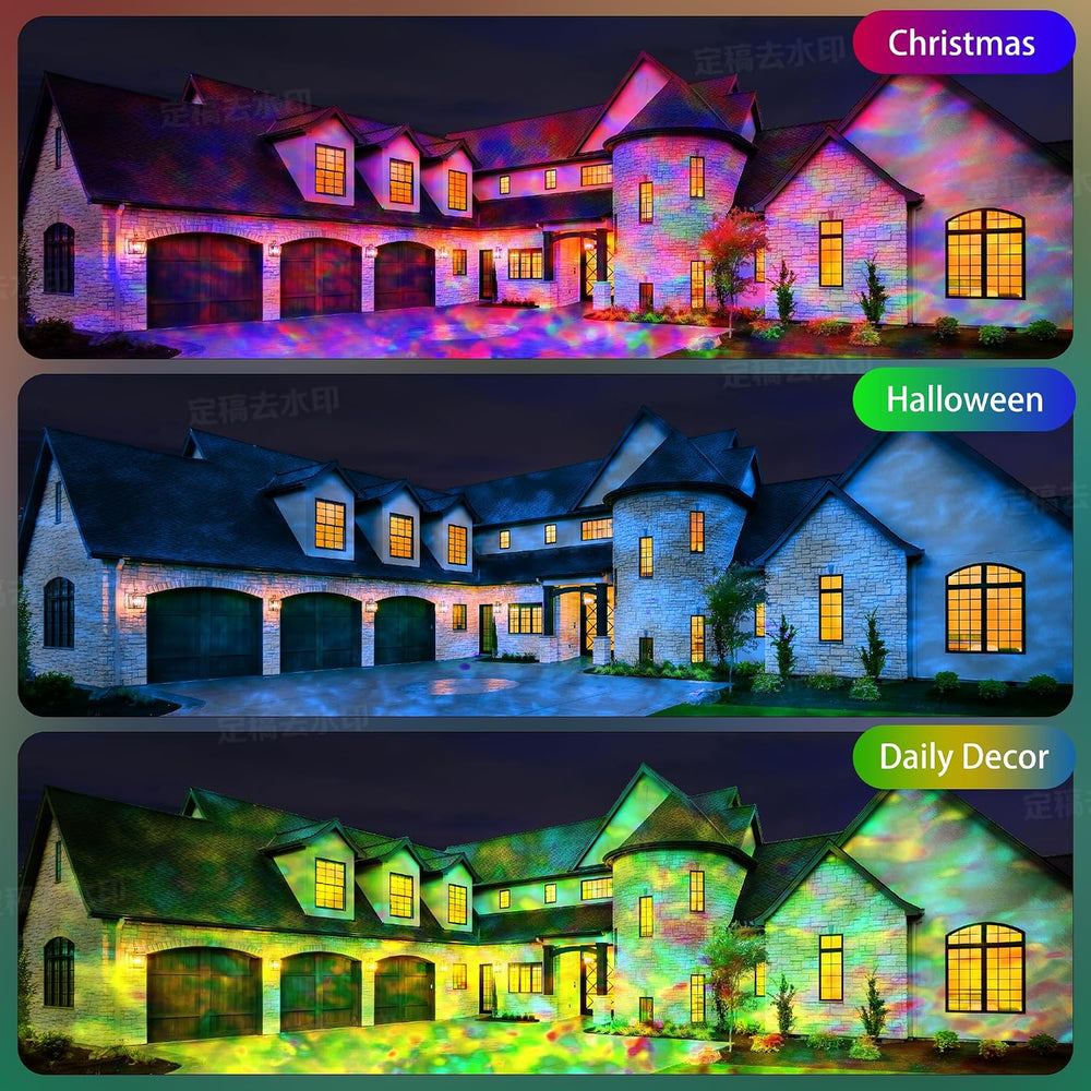 Ocean Projector Outdoor with Water Wave Ripple Flame Effects
