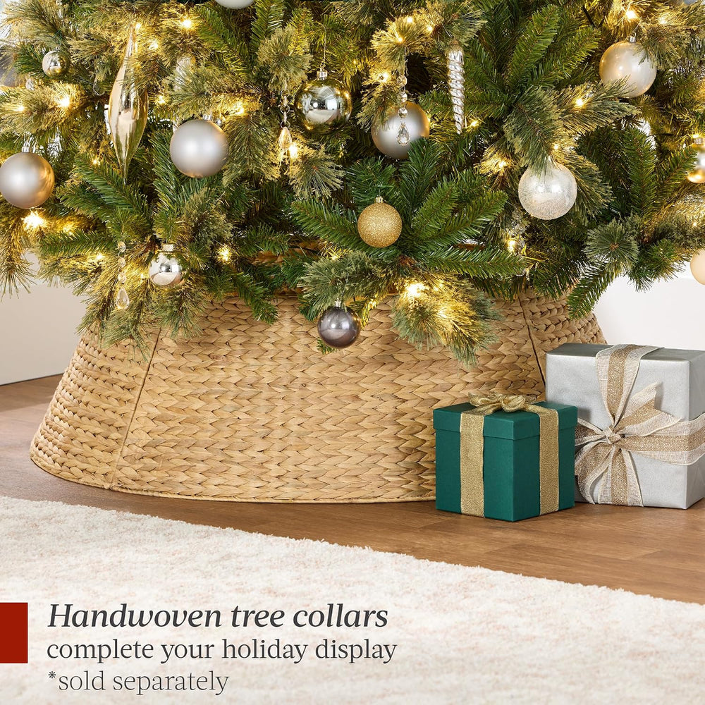 Best Choice Products 7.5ft Pre-Lit Cashmere Christmas Tree, Premium Artificia...