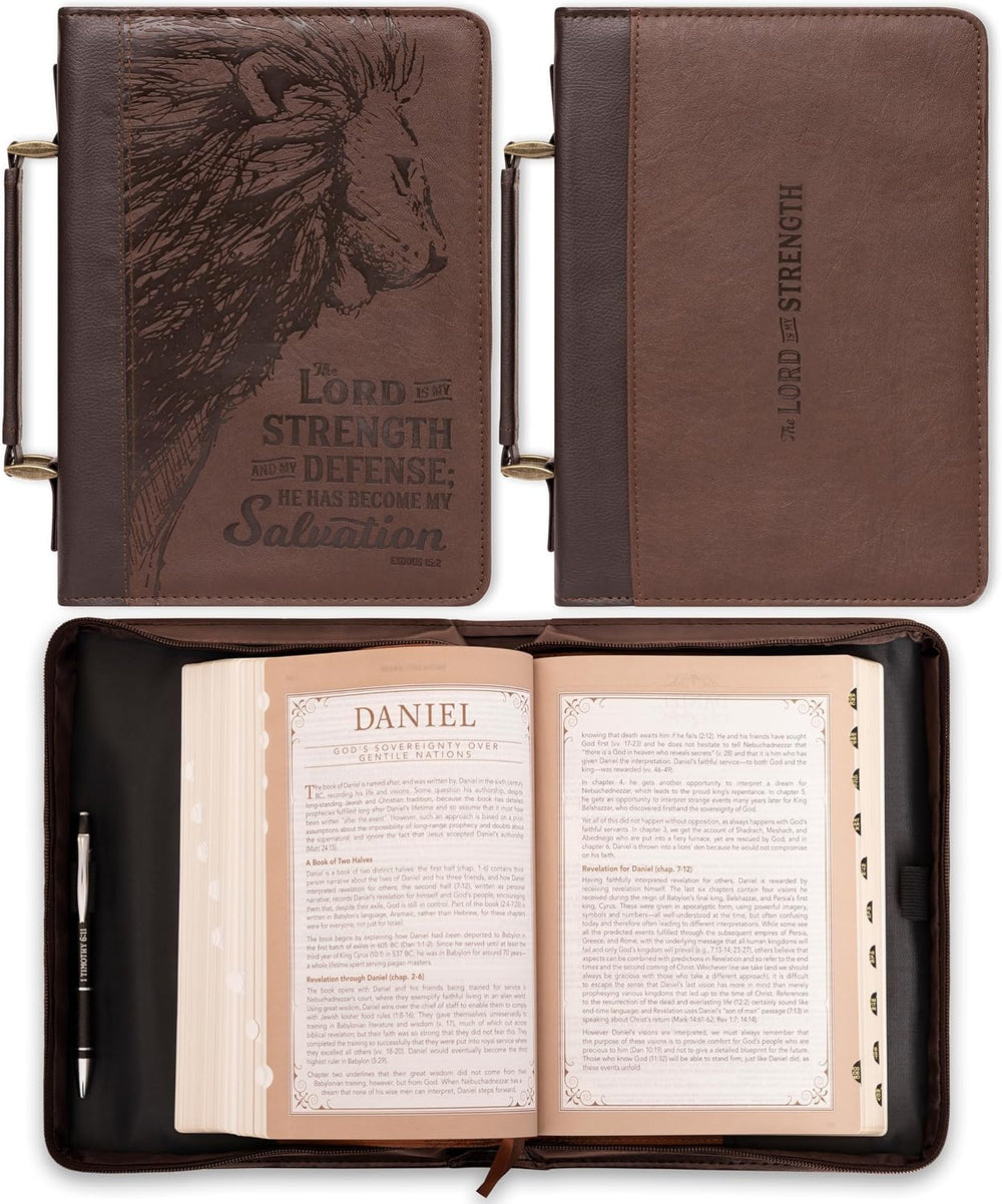 Christian Art Gifts Men's Faux Leather Bible Cover: Trust in the Lord