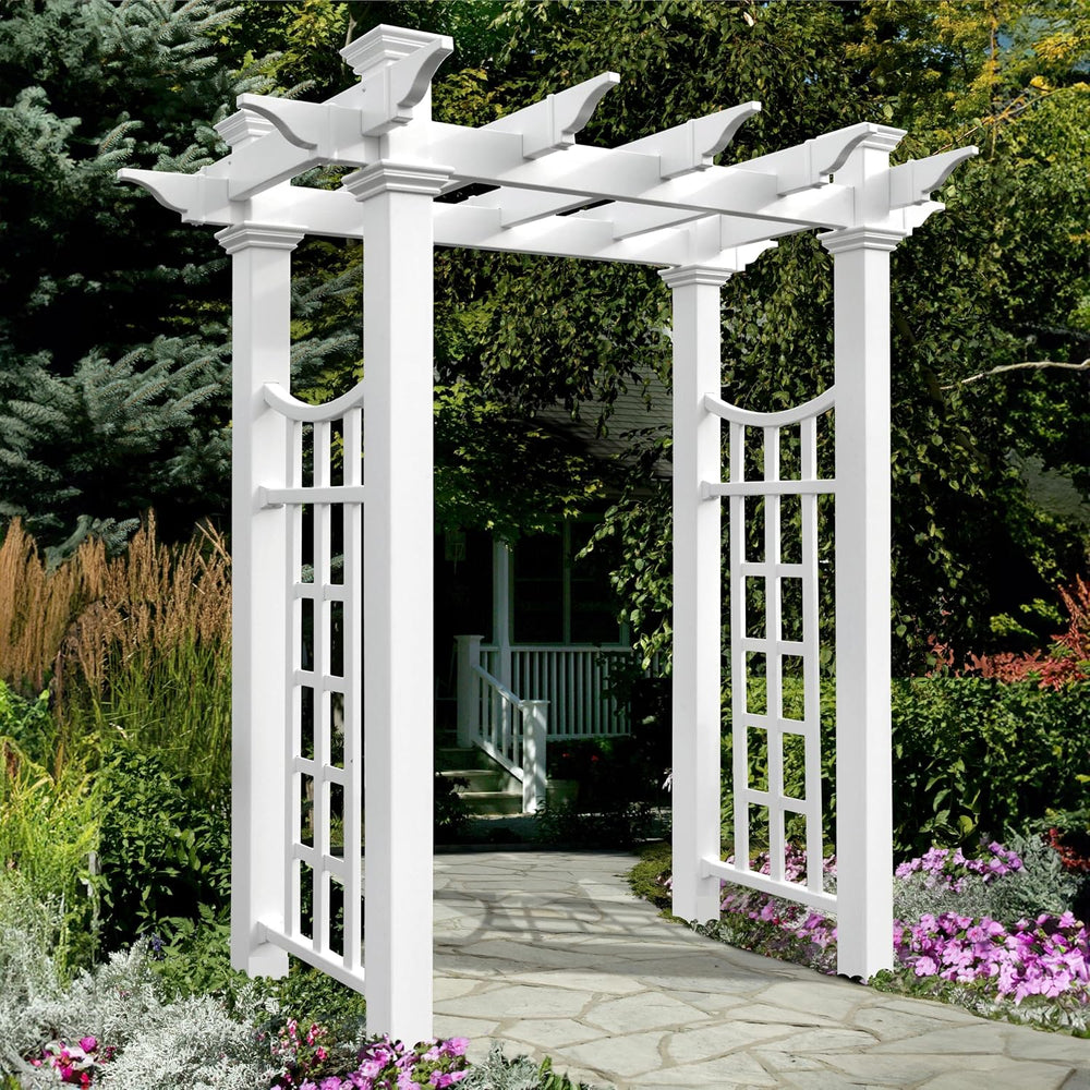 Vita Fairfield Deluxe 58 inchW x 92 inchH Vinyl Arbor