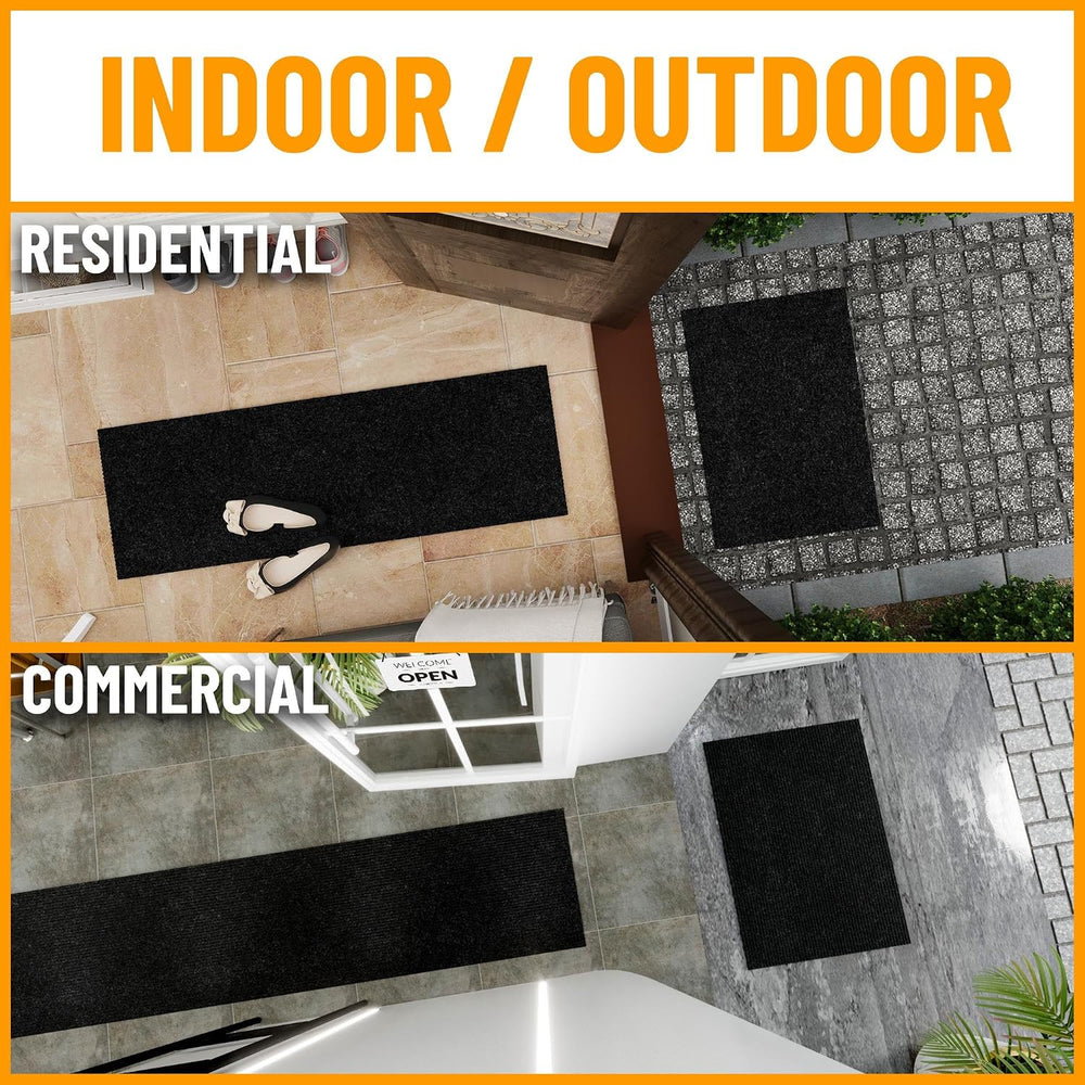 Ottomanson 3x12 Hallway Runner Rug – Non-Slip Indoor Outdoor Door Mat