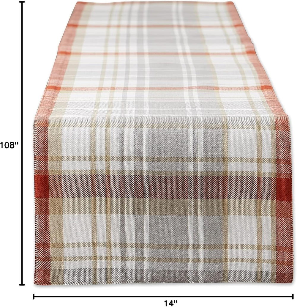 DII Thankful Autumn Collection Fall Tabletop Decoration, Reversible Table Run...