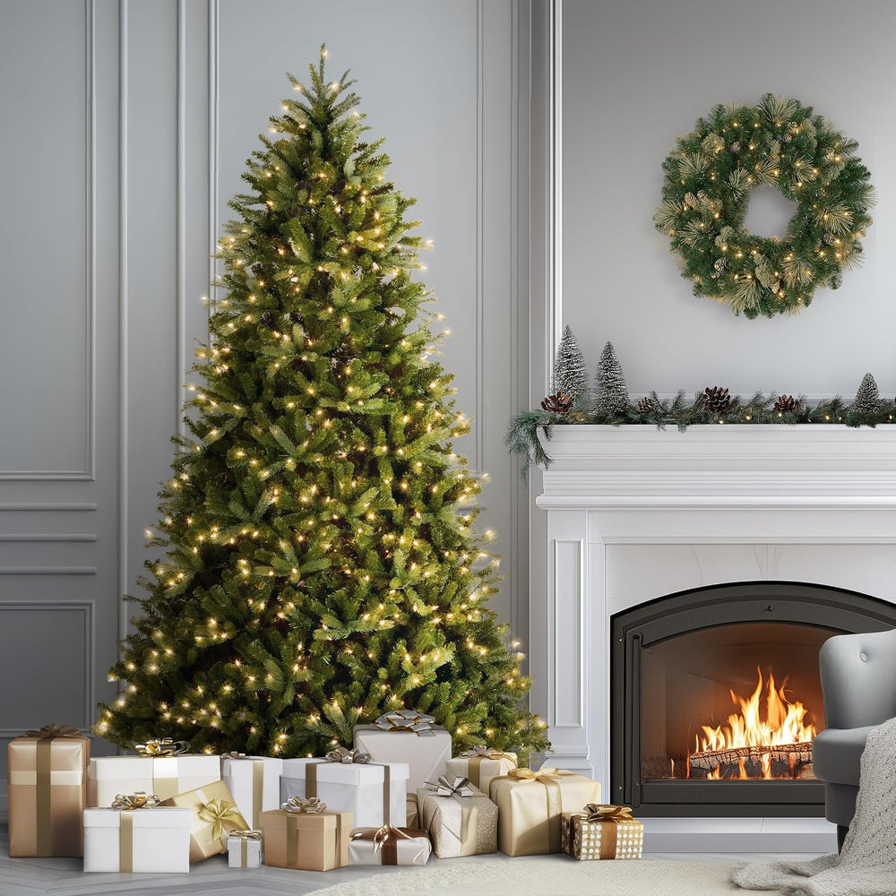 National Tree Company 7.5ft Pre-Lit Jersey Fraser Fir Medium Christmas Tree