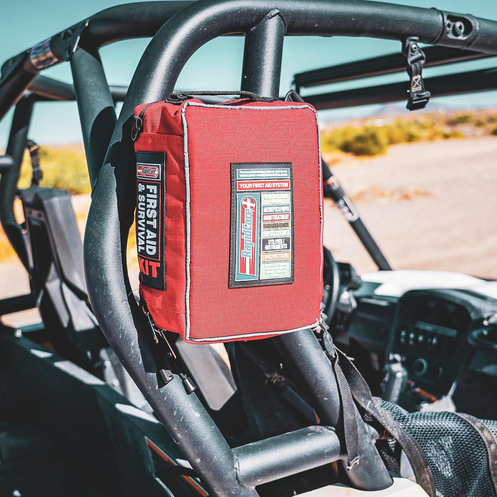 Rapid Care First Aid Kit – 300+ Piece Emergency Medical Kit with Bonus 95-Pie...
