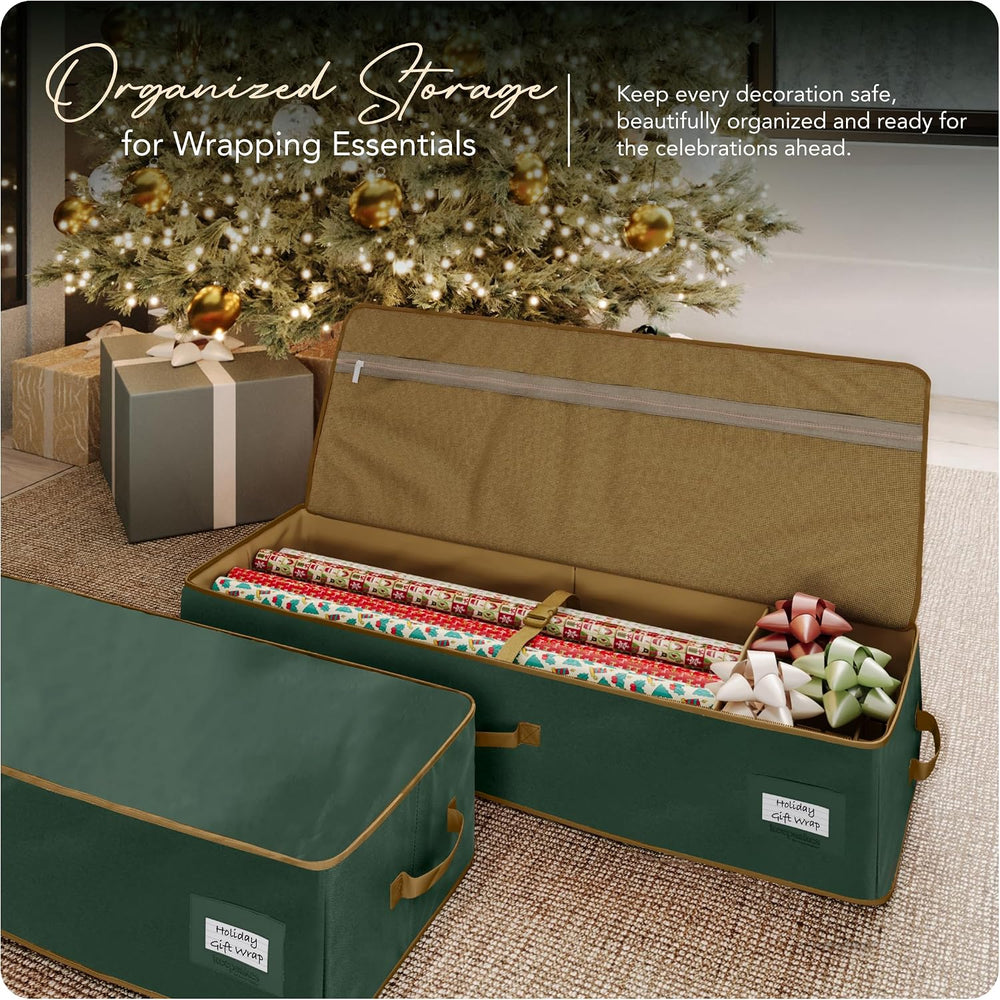 Covermates Gift Wrap Storage Organizer, 38"W x 13"D x 6.5"H, G...