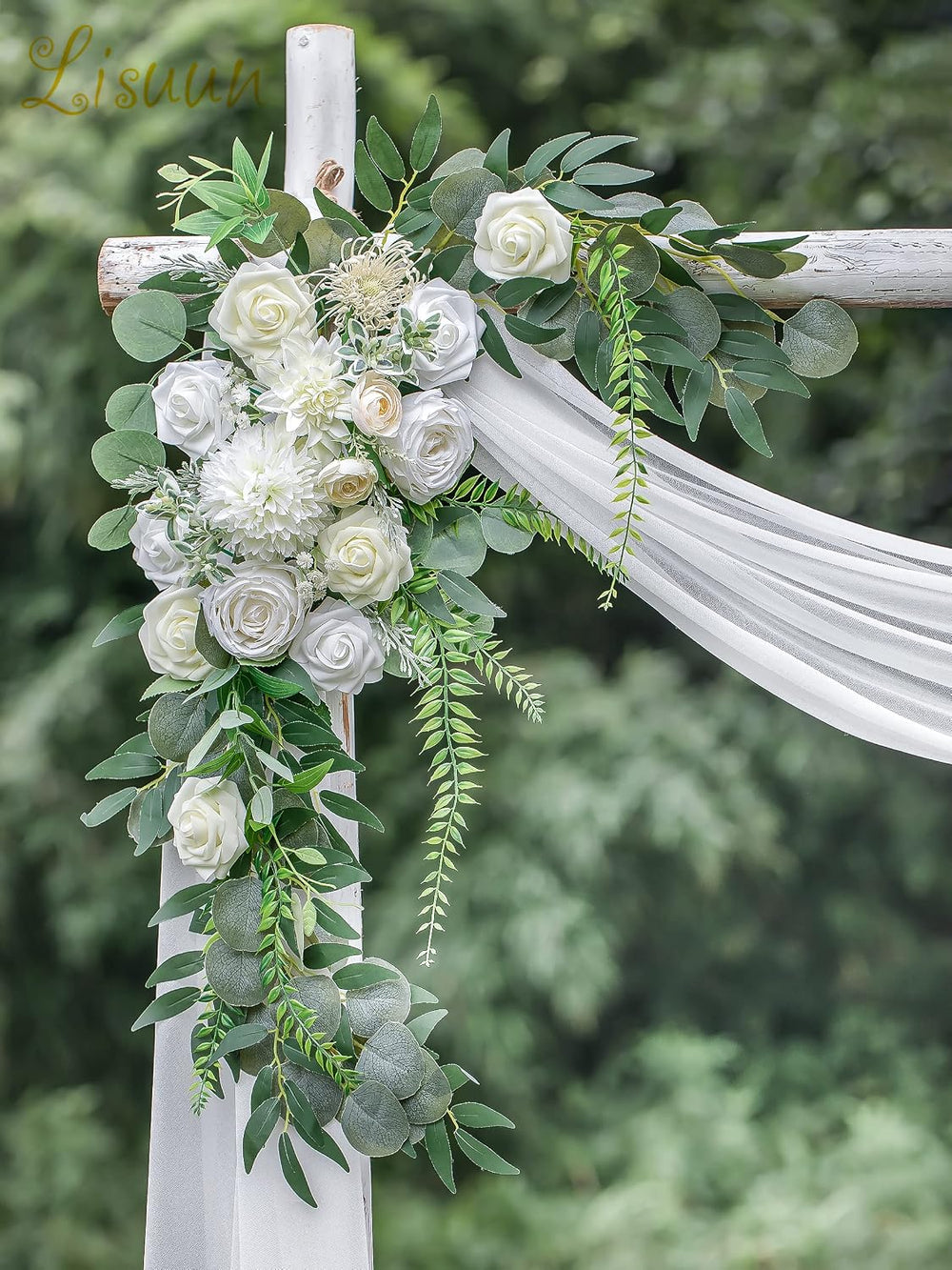 Artificial Wedding Arch Flowers, 2 Large Floral Swags