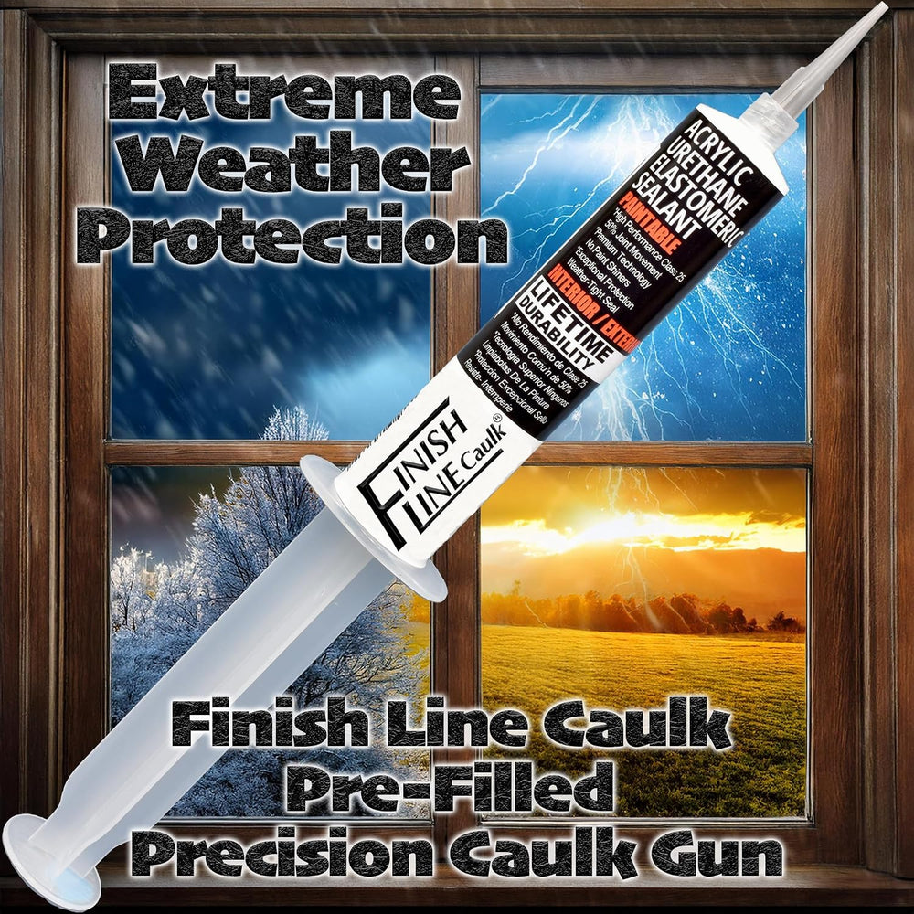 30mL Pre-Filled Precision Caulk Applicator Gray 5-Pack