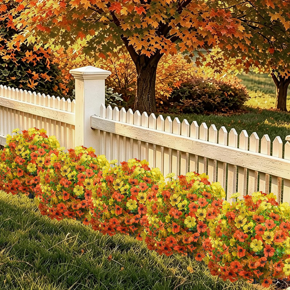 2 Pcs 22" Fall Mums Topiary Balls, Artificial Flower for Outdoors