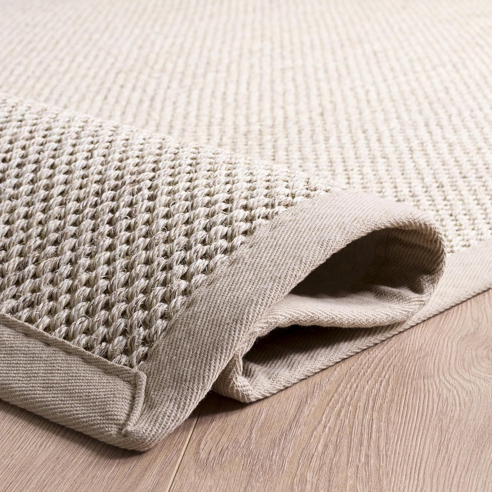 SAFAVIEH Natural Fiber Area Rug 9x12 Large Sisal Textured, Marble NF143C