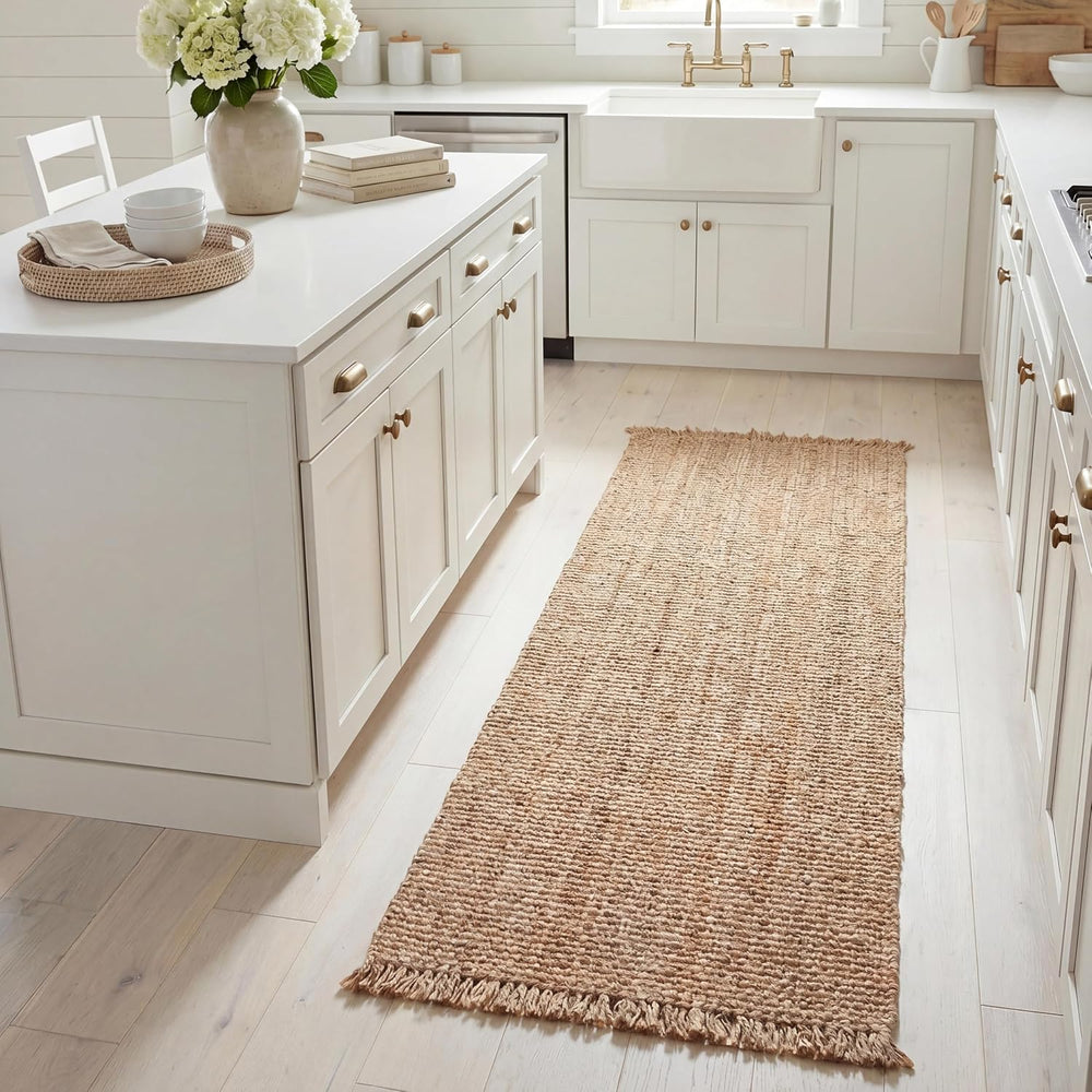SAFAVIEH Natural Fiber Collection Runner Rug - 2'6" x 20', Natur...