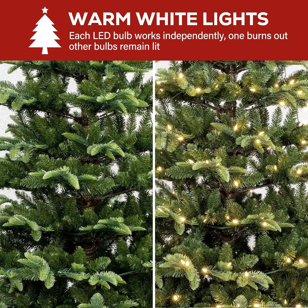 Hykolity 6 ft Prelit Sparse Christmas Tree with 330 Warm White LEDs